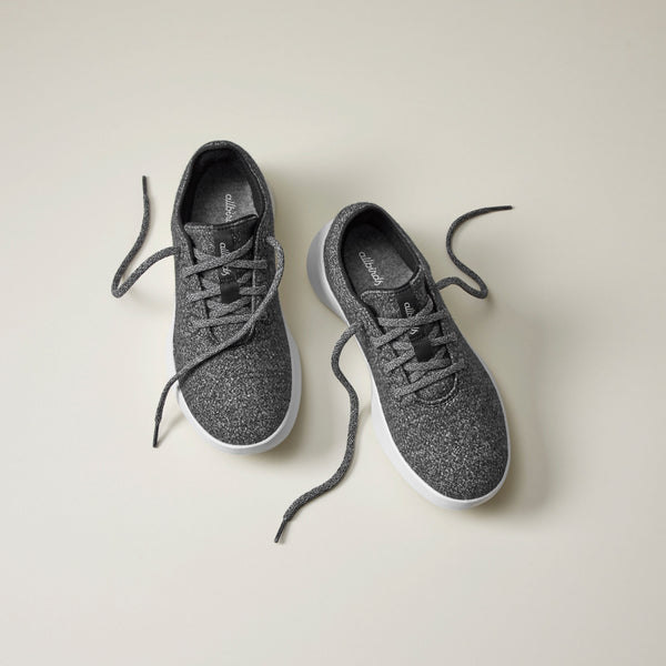 Men's Wool Runner Go - Dark Grey (Light Grey Sole)