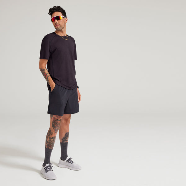 Men's Natural Run Short - Natural Black