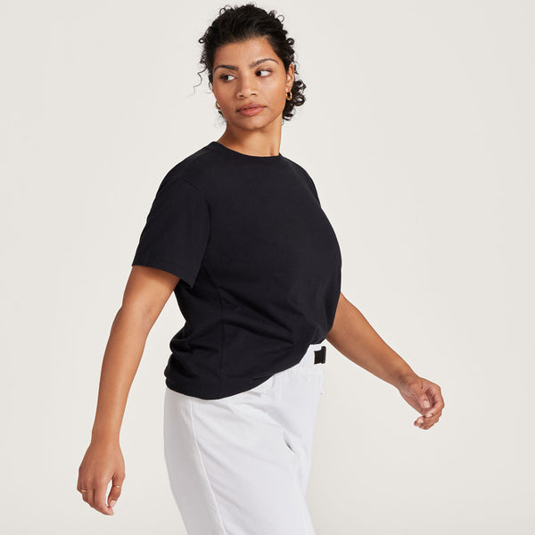 Allbirds Women's Allgood Cotton Tee, Black, Size Large